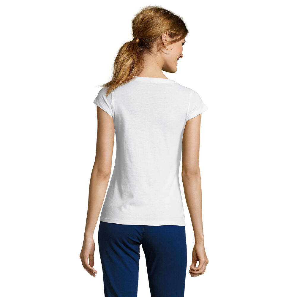 Tshirt MOON Femme (Blanc) 2/4