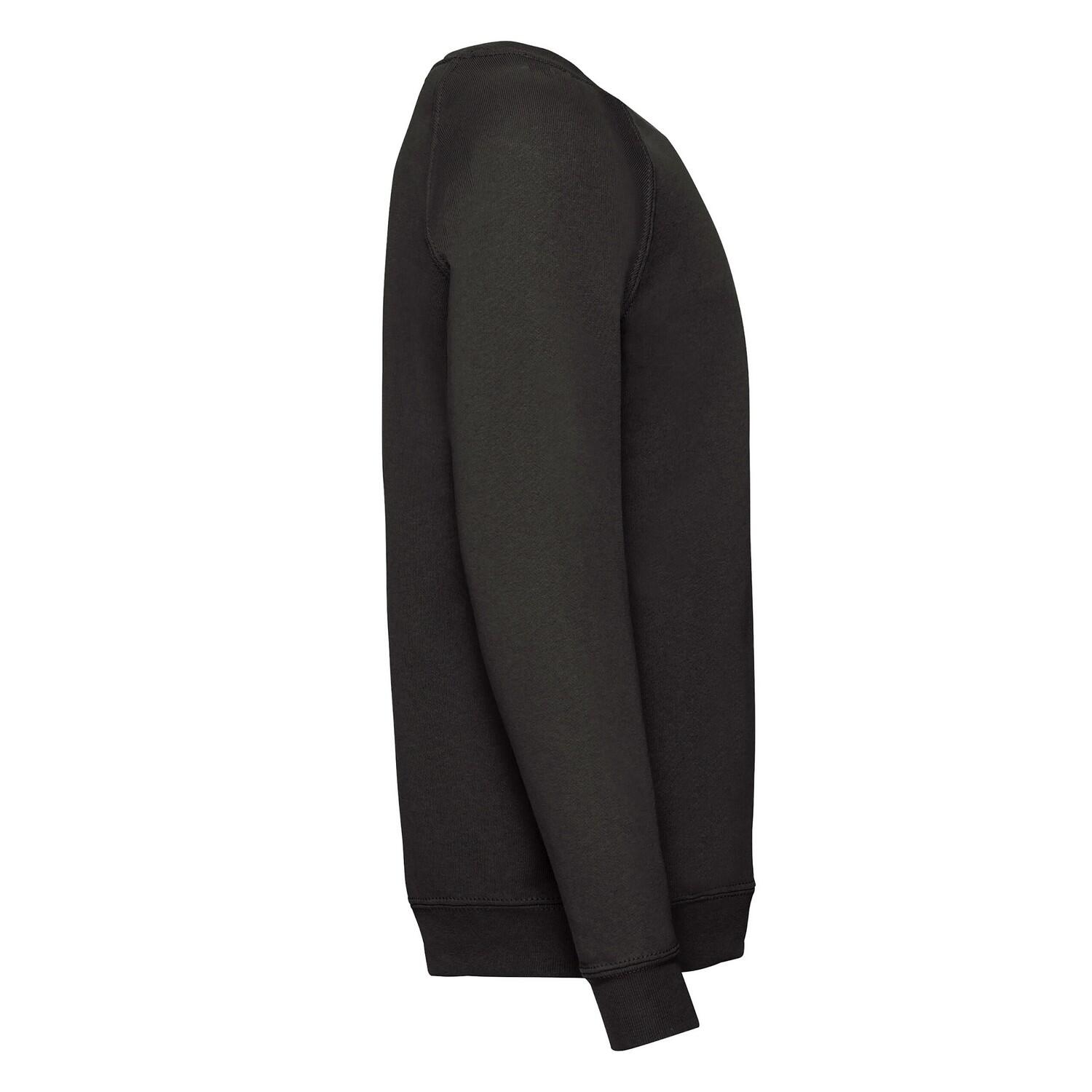Felpa Raglan Bambini Fruit Of The Loom Classic Nero 3/3