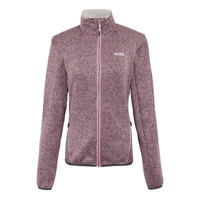 Dames newhill ii full zip fleecejack (lila/licht vanille)