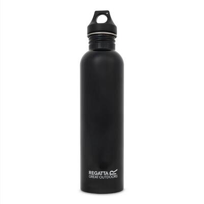 Trinkflasche Edelstahl 1L - Schwarz