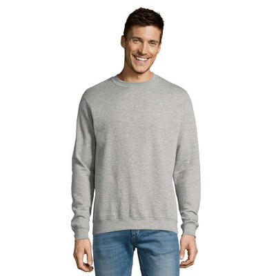 Uniseks adult new supreme sweatshirt (grijs effen)