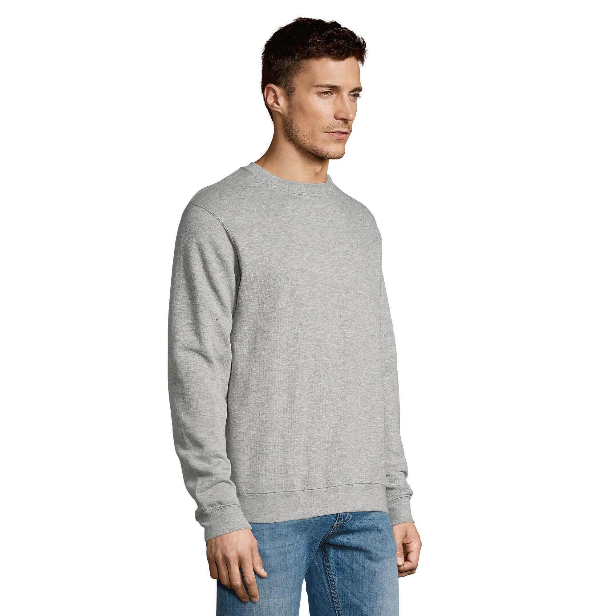Sweat NEW SUPREME Adulte (Gris Chiné) 3/4