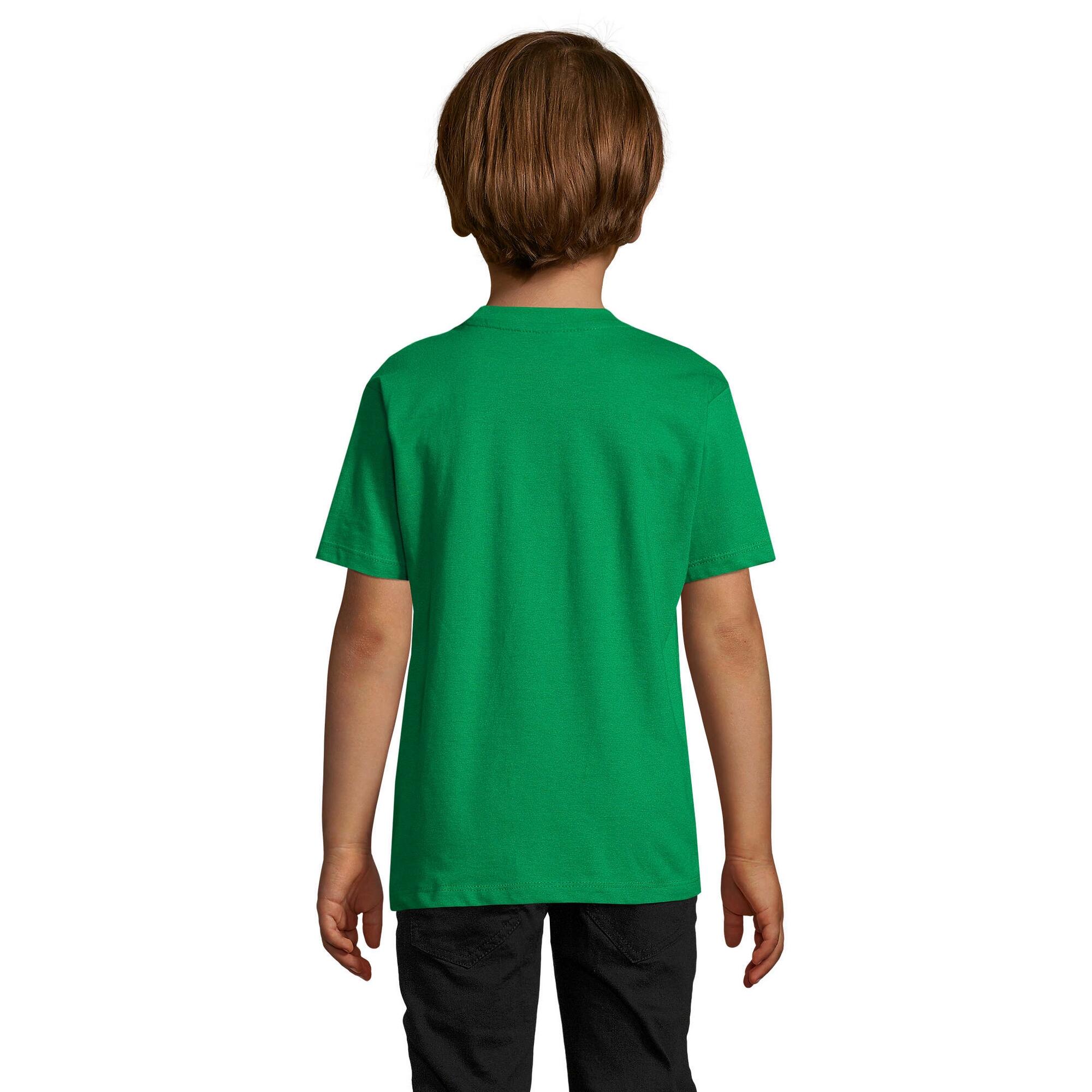 Camiseta Imperial para Niños/Niñas Verde Kelly 2/3