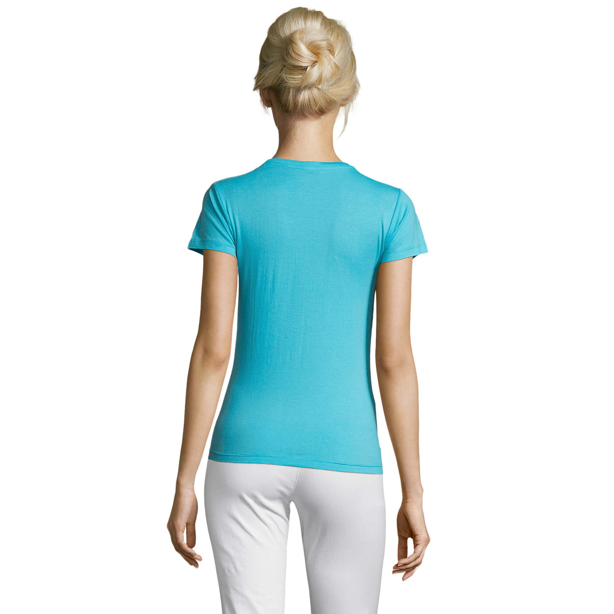 T-Shirt Regent para senhora/senhora (Azul Atoll) 2/3