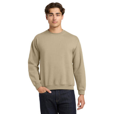 Unisex adult sweatshirt met zware mouwenhals (paars)