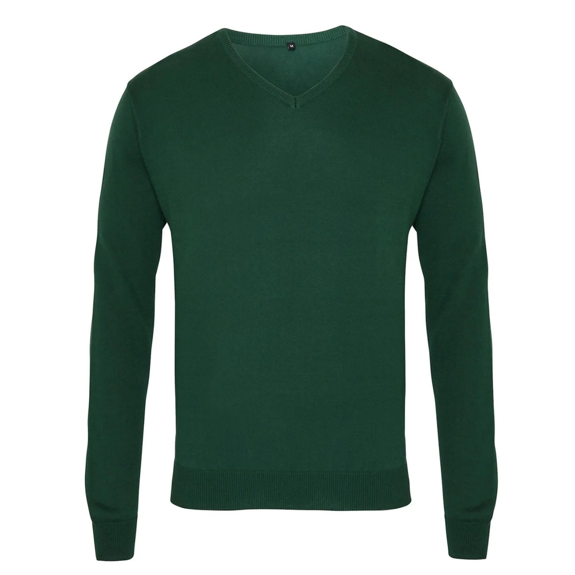 Sweter Męski Z Dzianiny Z Dekoltem V