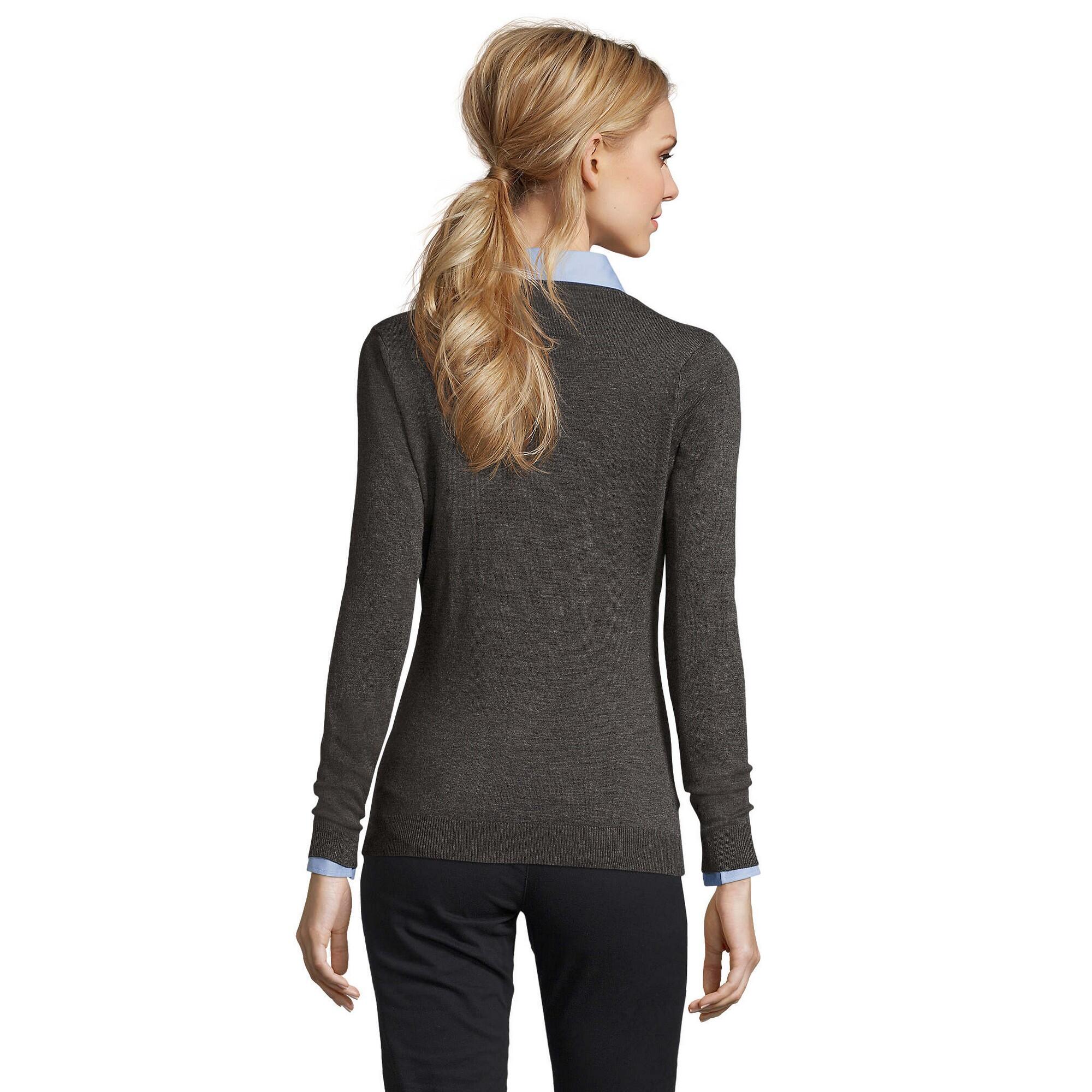 Maglione Donna SOLS Glory Carbone Melange 2/4