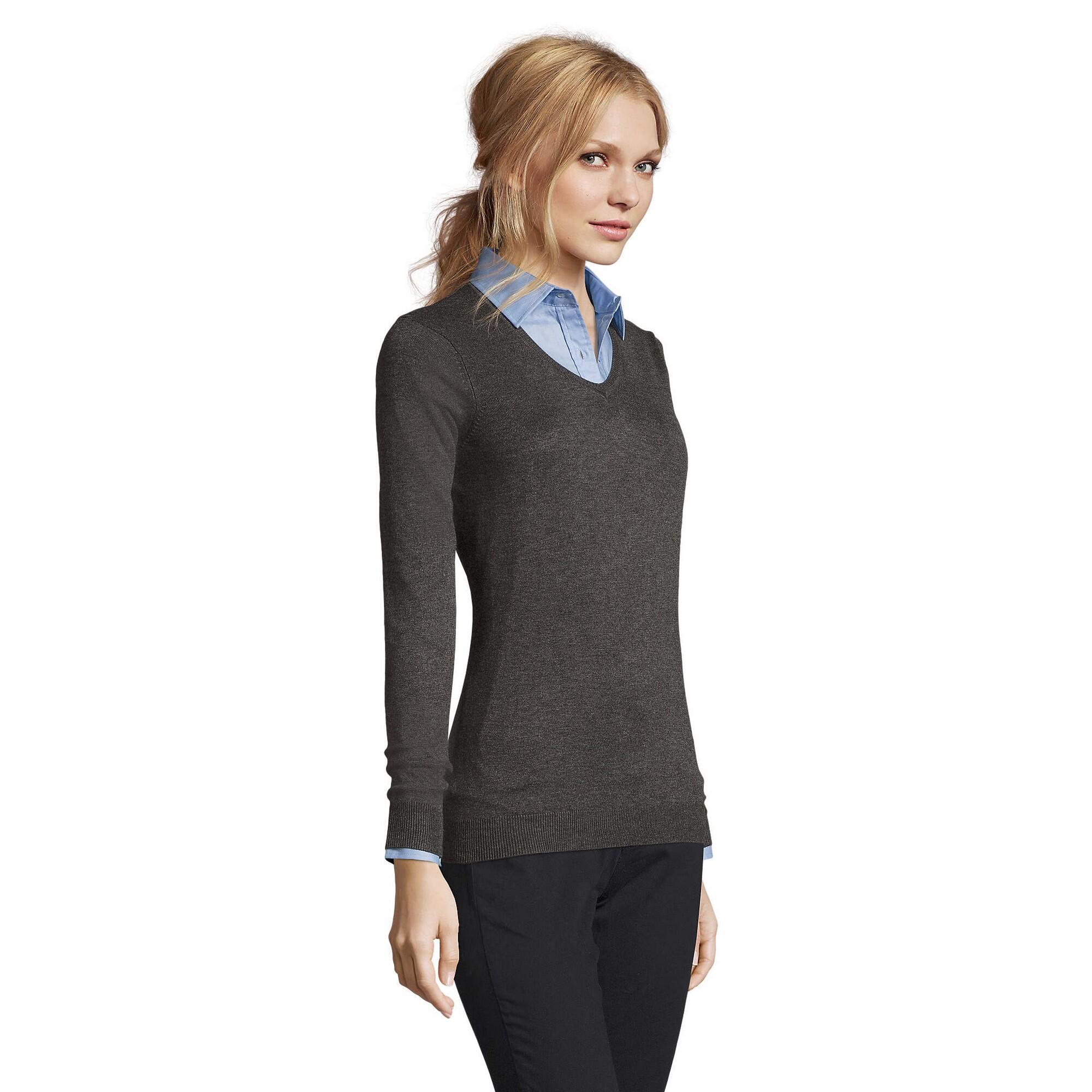 Maglione Donna SOLS Glory Carbone Melange 3/4