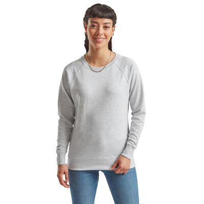 Felpa Leggera Raglan Donna Fruit Of The Loom Bianco