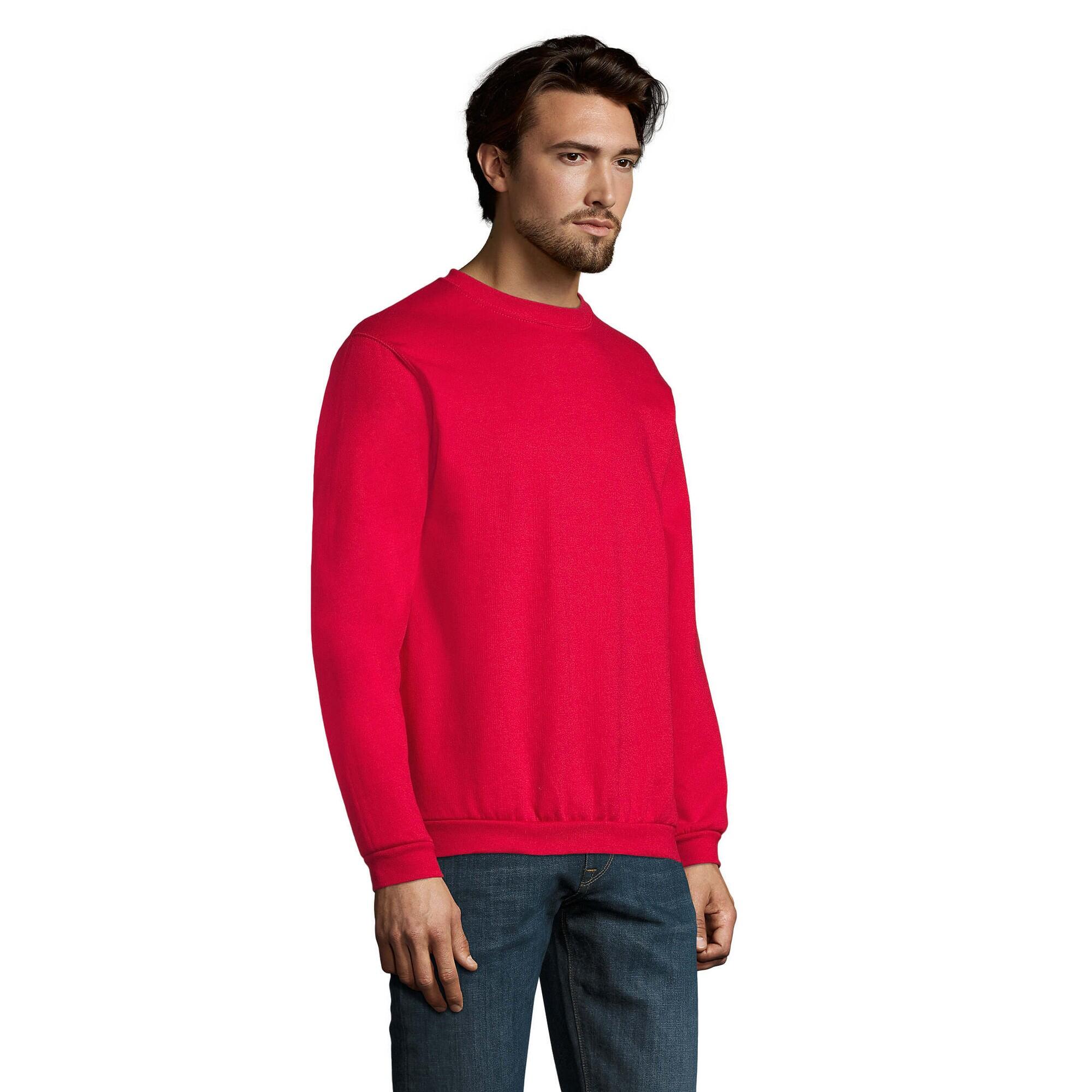 Felpa Girocollo Uomo SOLS Spider Rosso 3/4