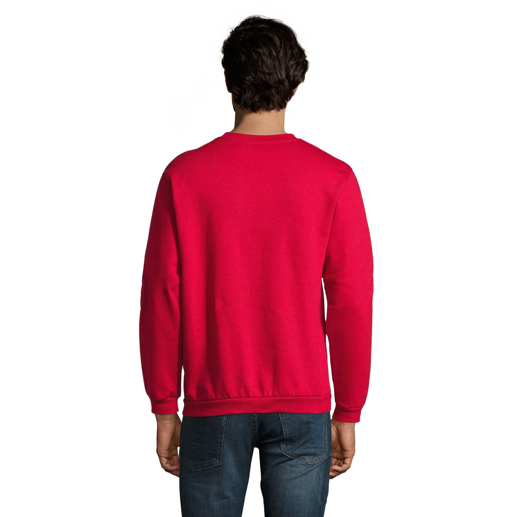 Felpa Girocollo Uomo SOLS Spider Rosso 2/4