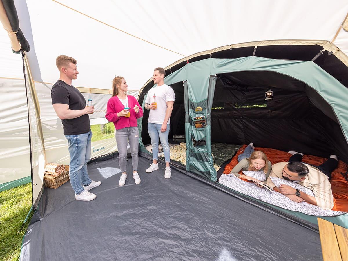 Tente tunnel - Hafslo 4 Sleeper Protect - Sol cousu - Cabine obscure - 4 pers 4/7