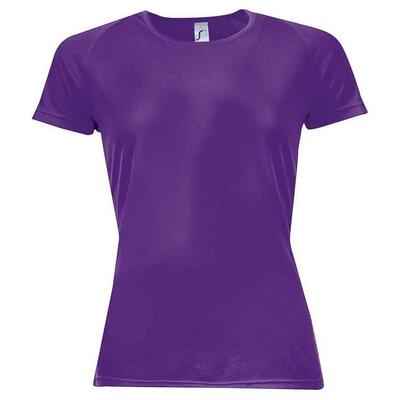 Dames sportief raglan tshirt (koningsblauw)