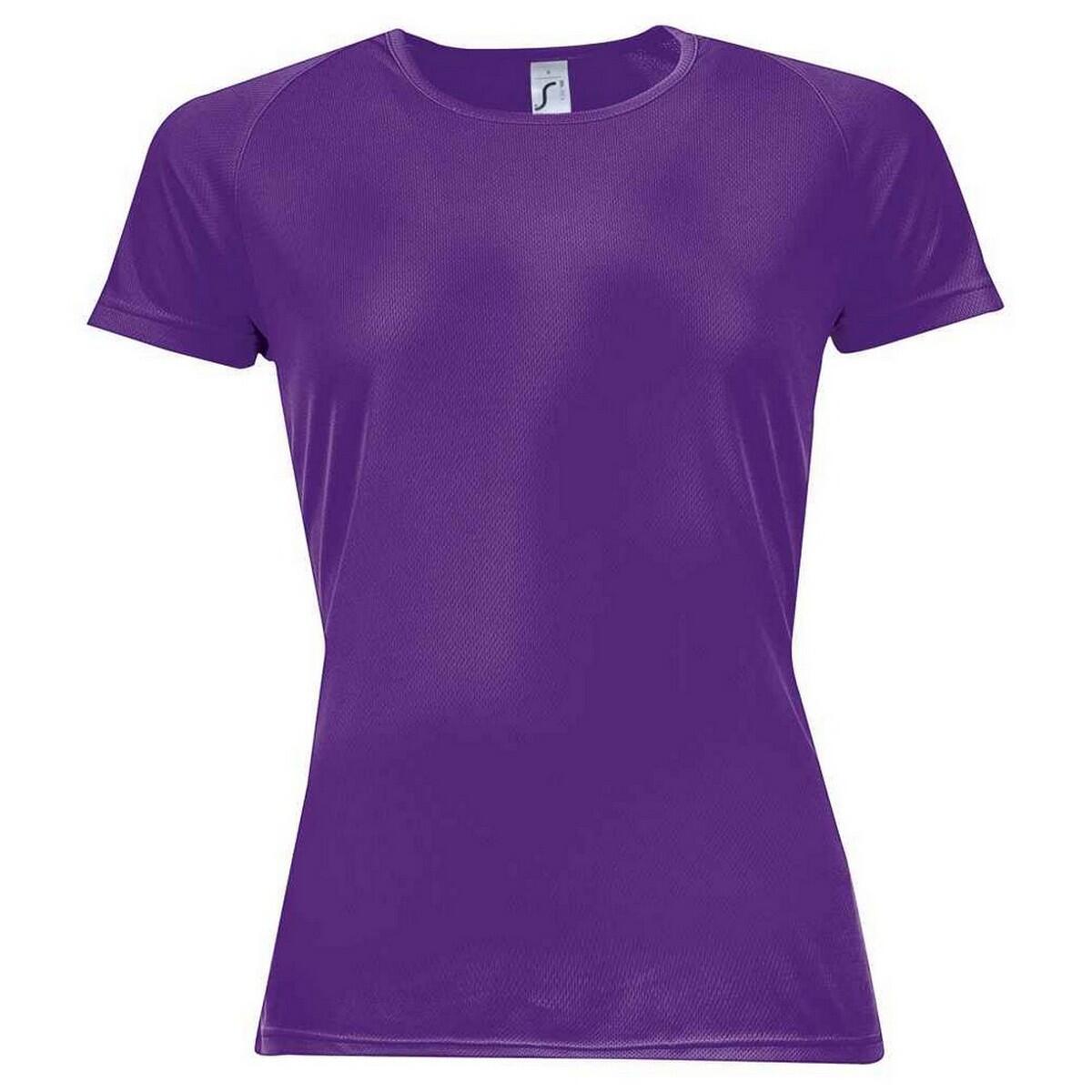 Sol's - Tshirt Sporty Femme (violet Foncé) - T-shirt Manches Courtes - Violet - 52 2xl - Decathlon
