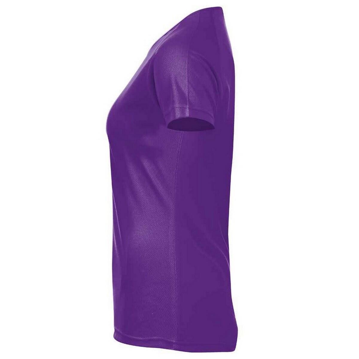 Tshirt SPORTY Femme (Violet Foncé) 3/4