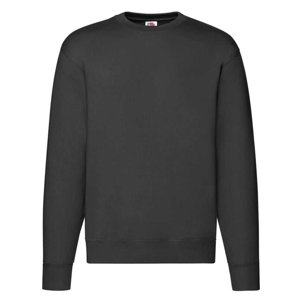 Felpa A Giro Uomo Fruit Of The Loom Premium Nero 3/3
