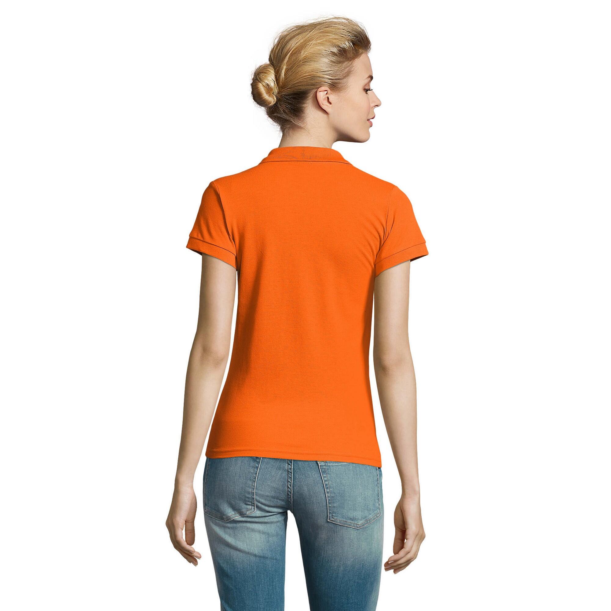 Dames Perfect Poloshirt (Oranje) 2/4