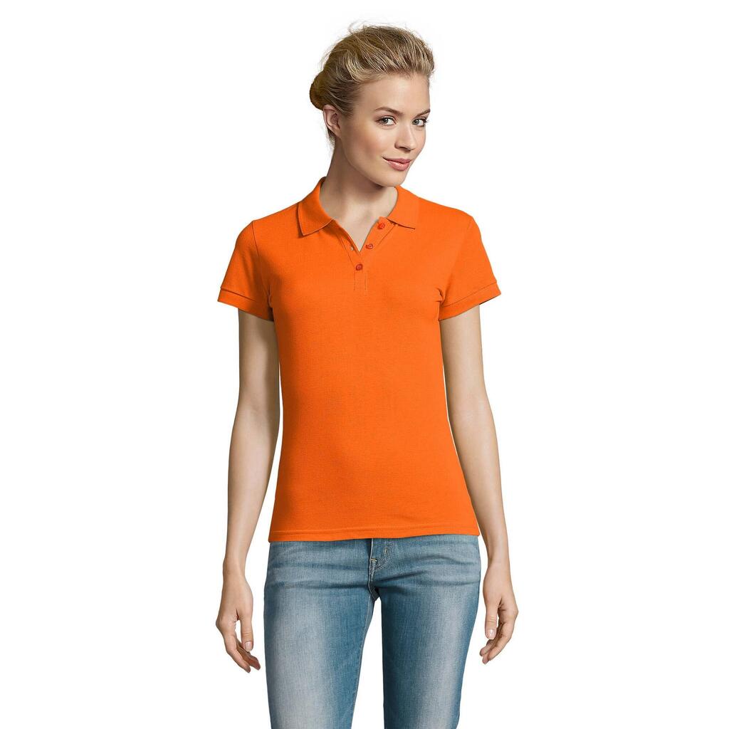 Womens/Ladies Perfect Polo Shirt (Orange)