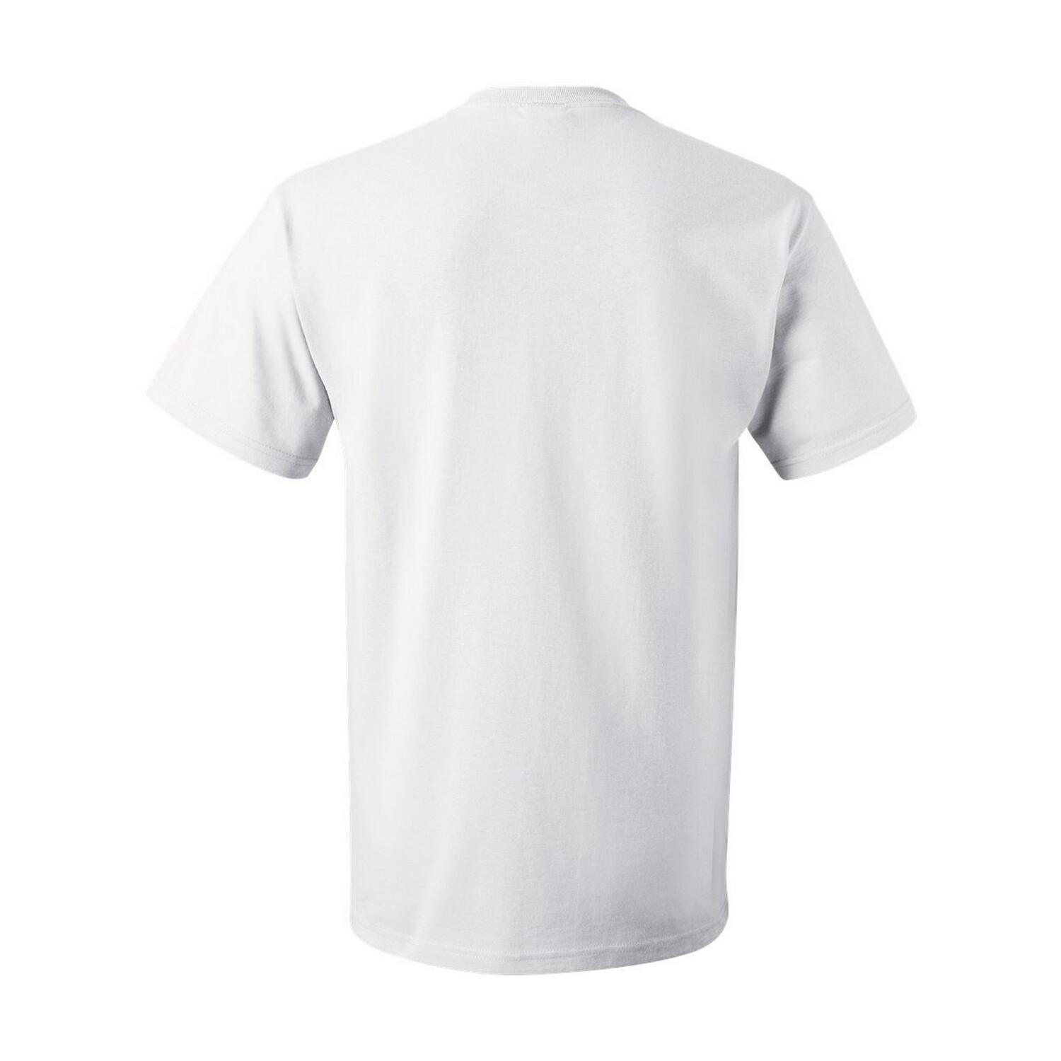 Camiseta de Algodón Pesado para Adultos Unisex Blanco 2/3