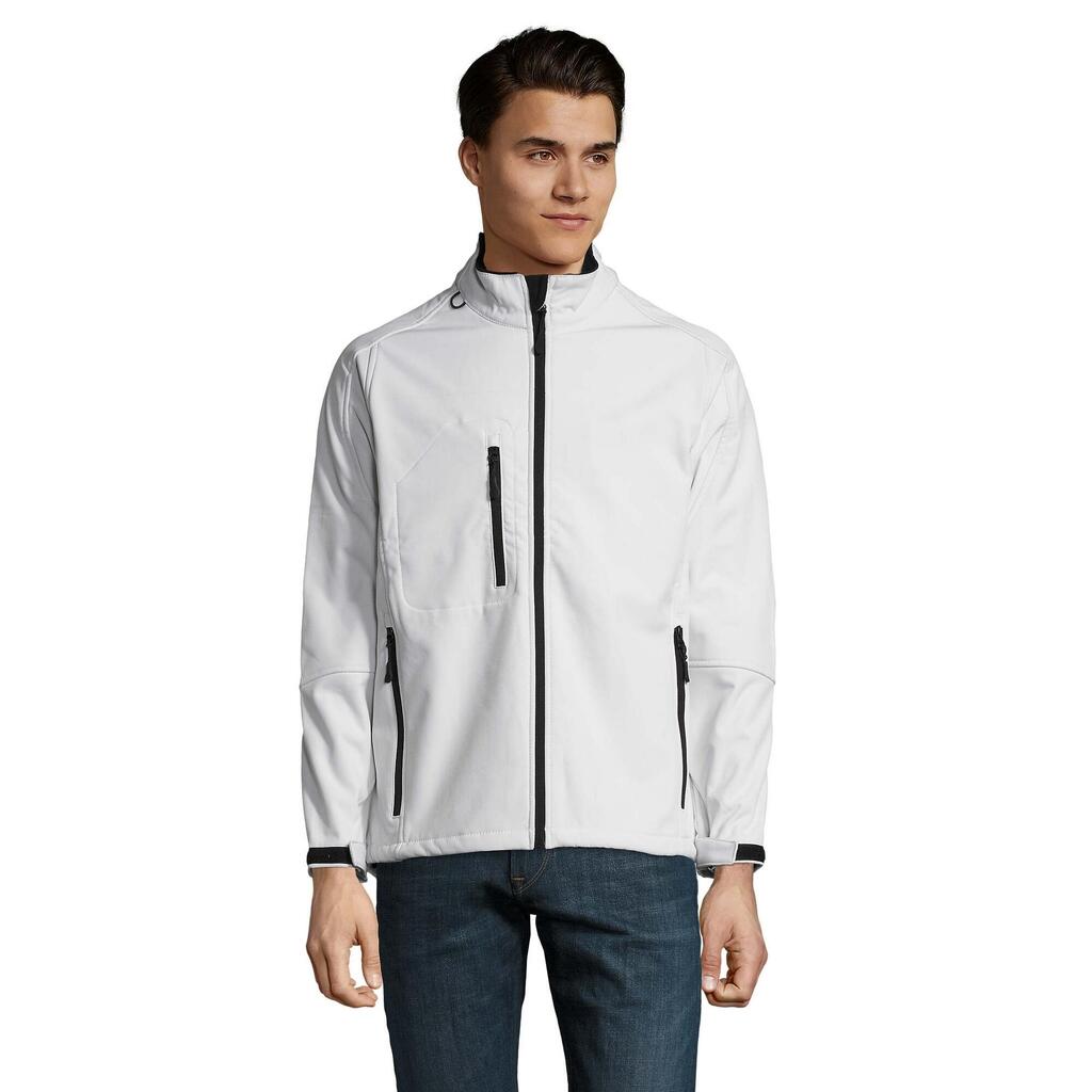 Mens Relax Soft Shell Jacket (White)