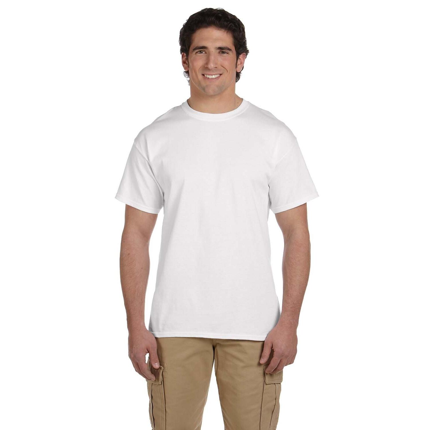 Camiseta de Algodón Pesado para Adultos Unisex Blanco 3/3