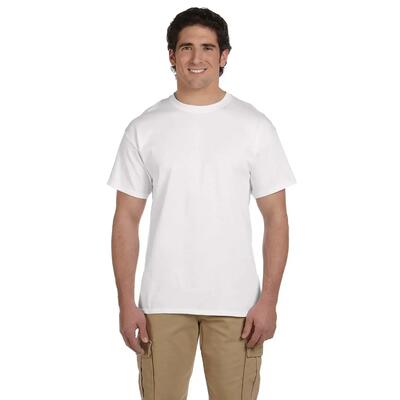Unisex adult zwaar katoenen tshirt (wit)