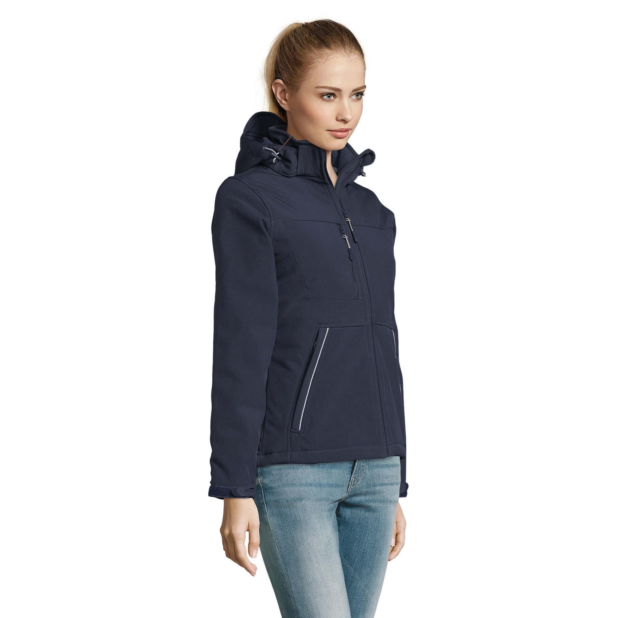 Casaco acolchoado Rock Soft Shell para senhora/senhora (marinha francesa) 3/4