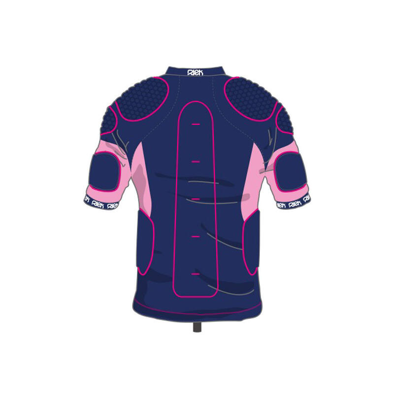 Epaulière rugby pour femme Rtek Mazzy Bleu marine et rose 4/4