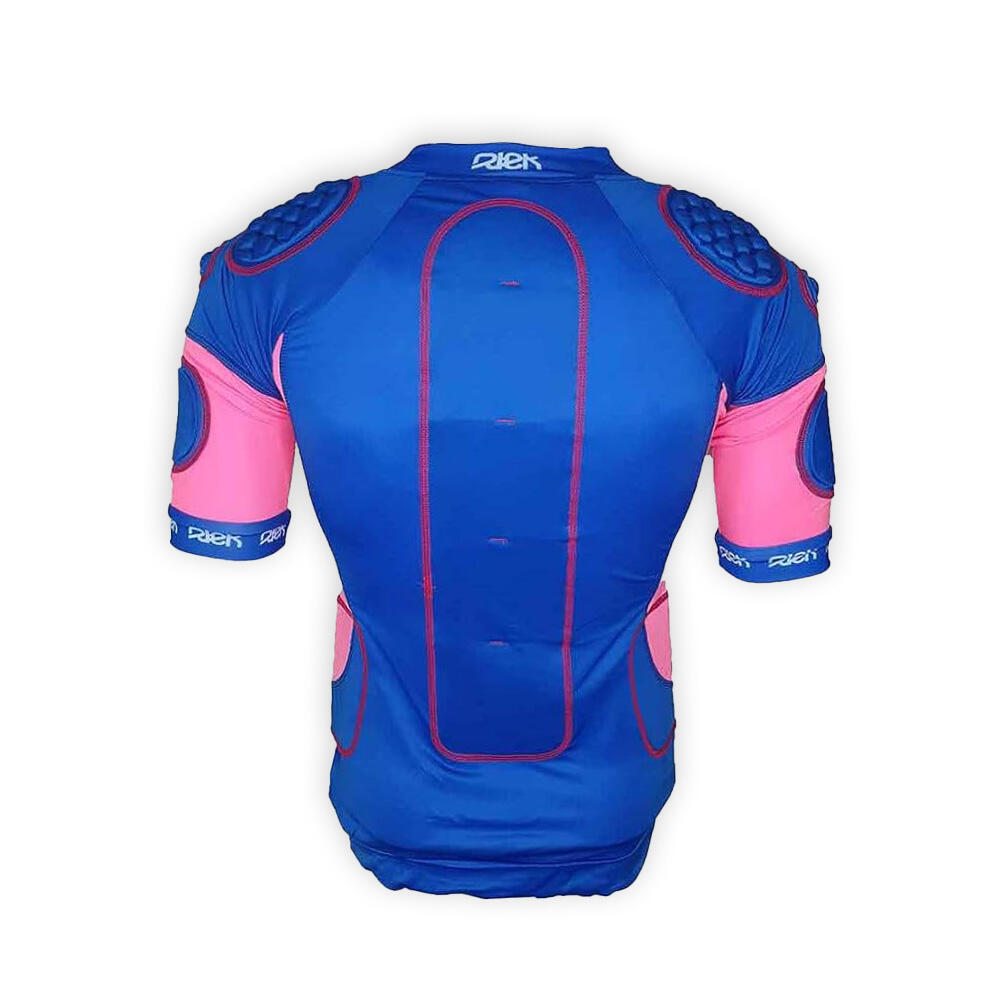 Epaulière rugby pour femme Rtek Mazzy Bleu marine et rose 2/4