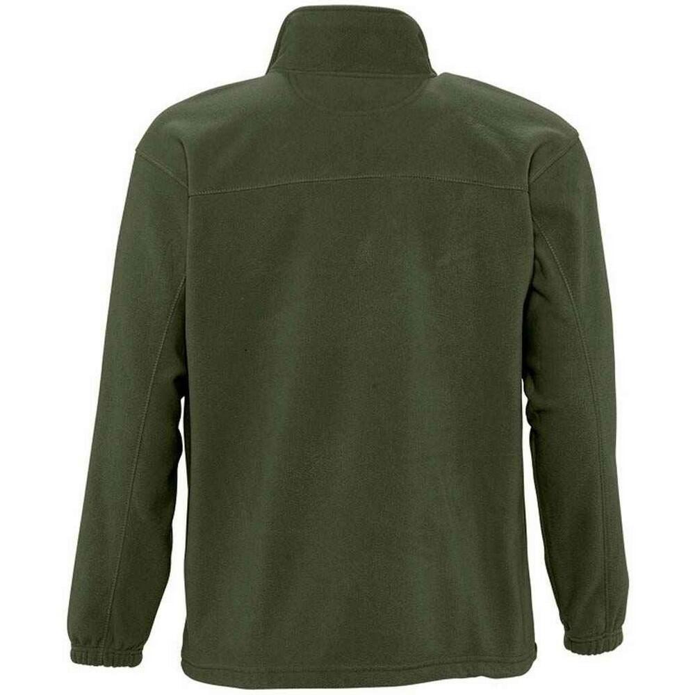 Volwassen uniseks fleecejack North (Leger) 2/4