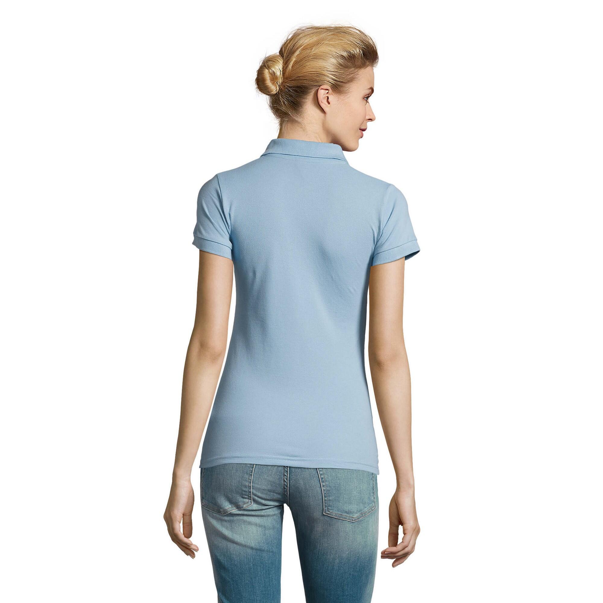 Dames Perfect Poloshirt (Hemelsblauw) 2/4