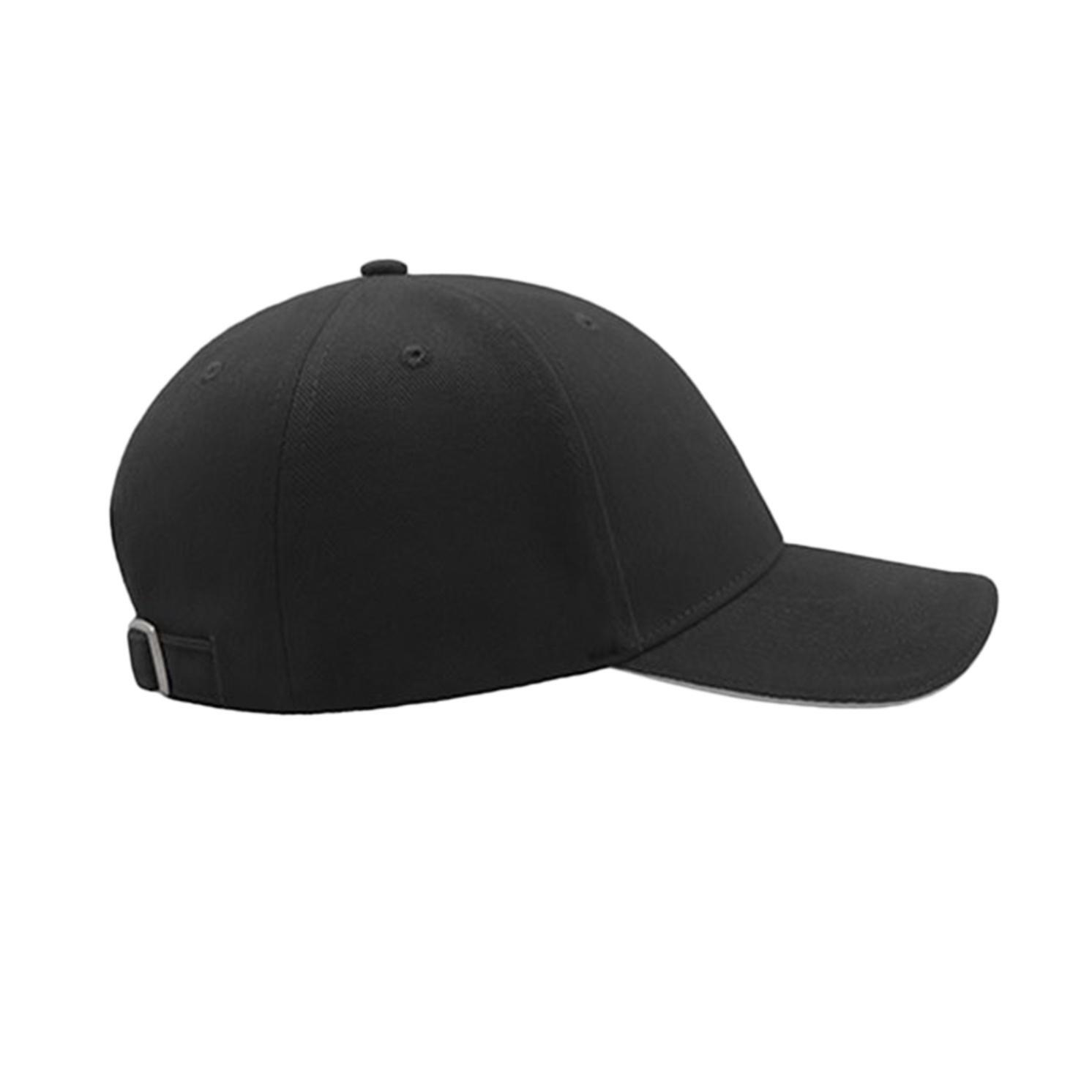 Gorra de seis capas de algodón modelo Liberty Sandwich style Gris oscuro 4/4