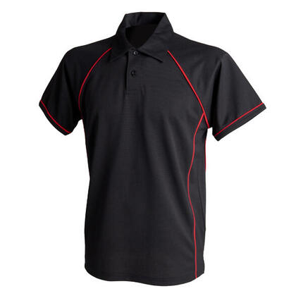 Polo PERFORMANCE Homme (Noir / Blanc)