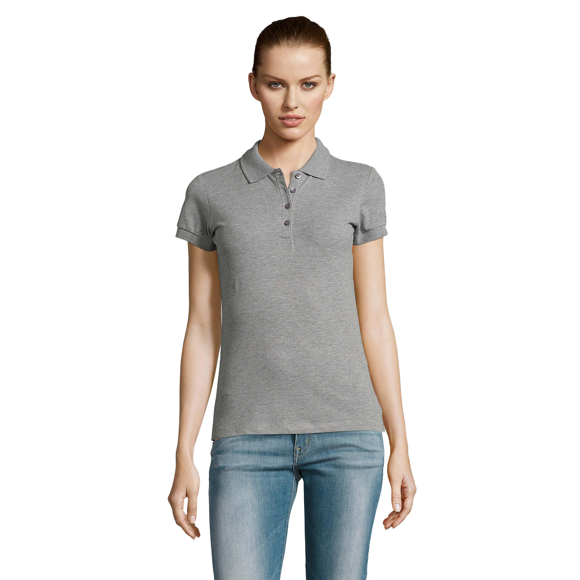Polo PASSION Femme (Gris Chiné) 1/4