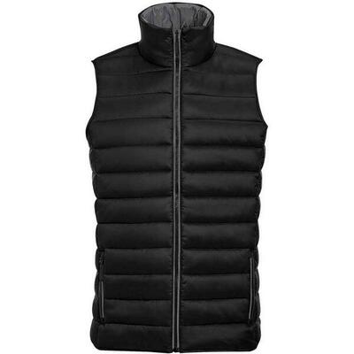 Heren wave lichtgewicht bodywarmer (metaalgrijs)