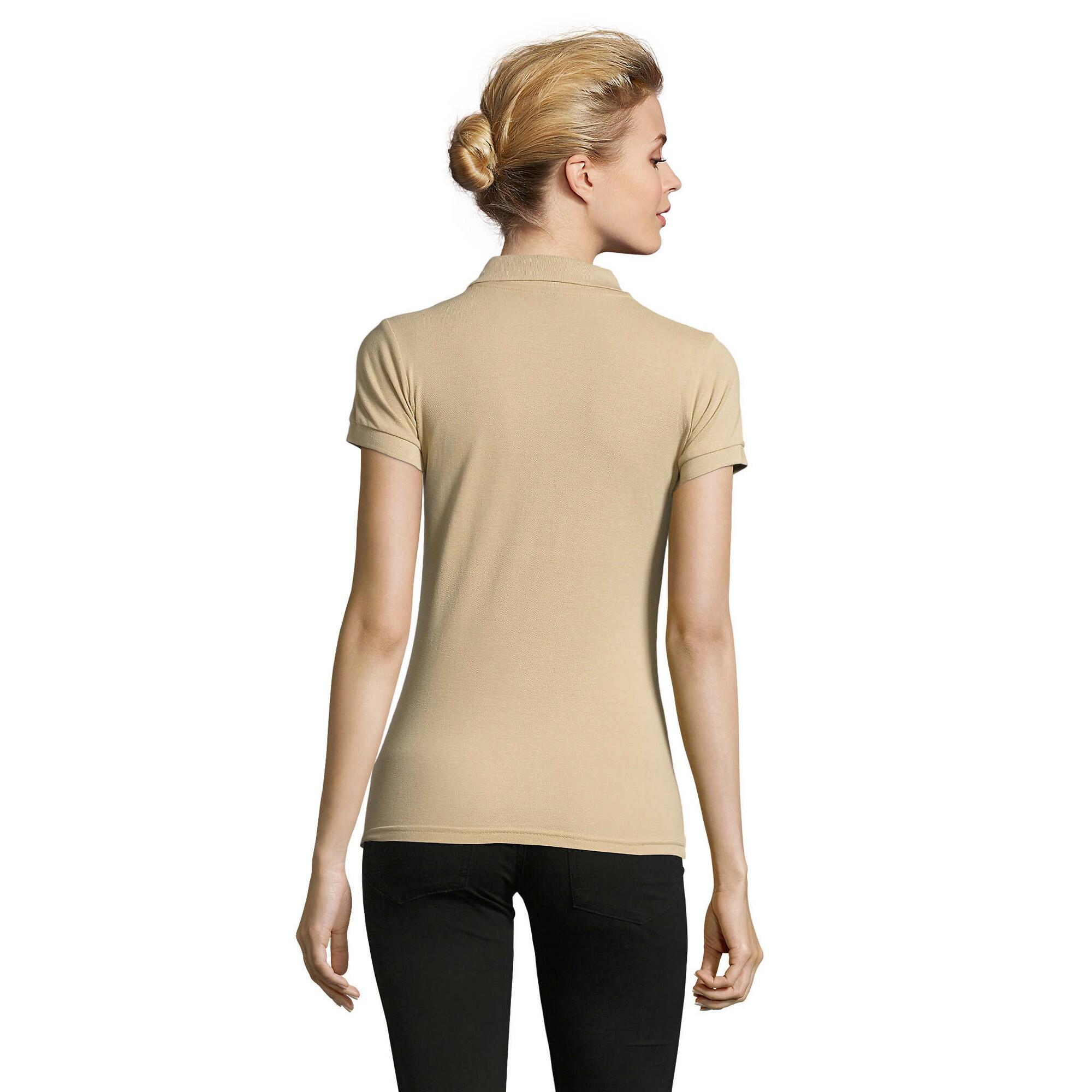 Dames Perfect Poloshirt (Zand) 2/4