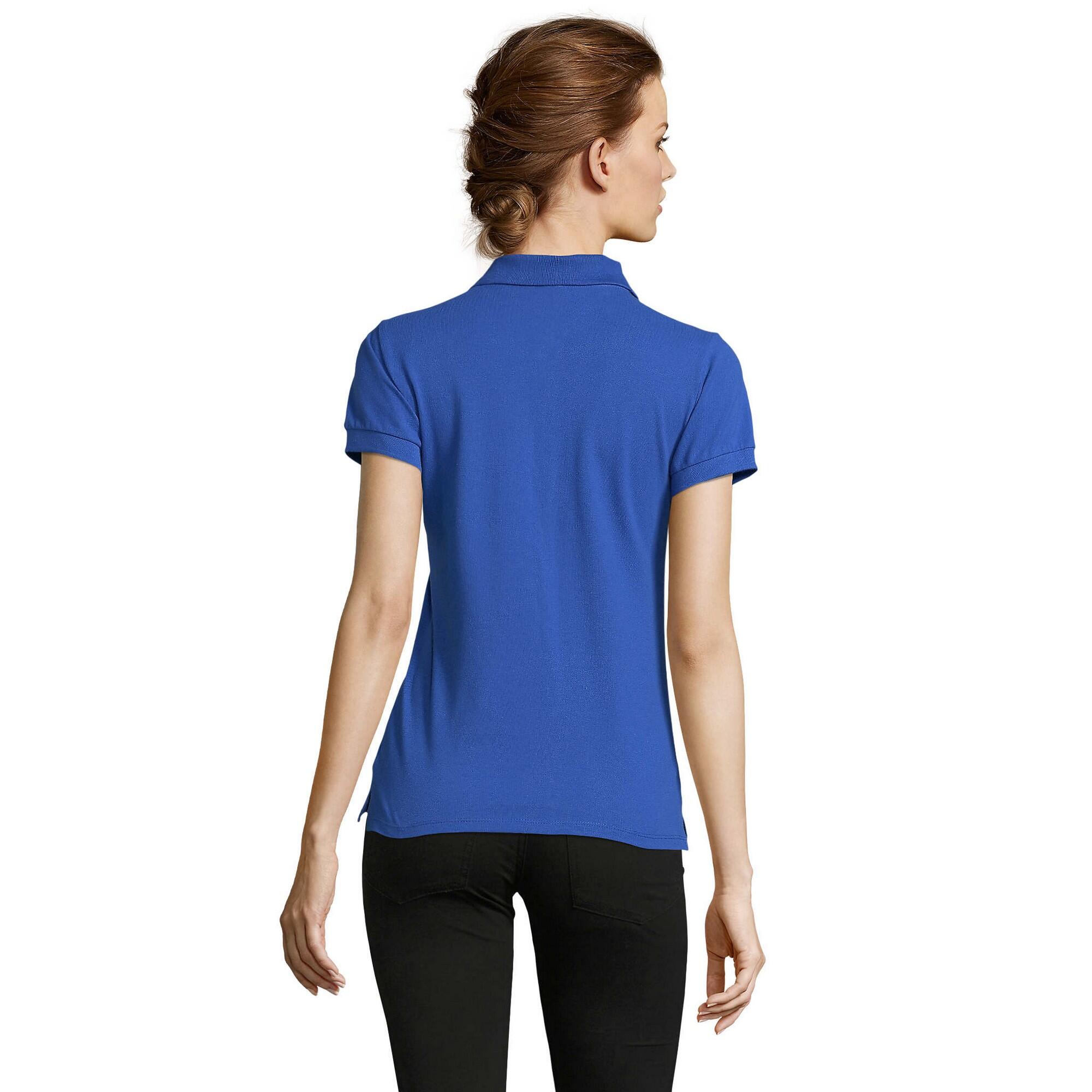 Polo PEOPLE Femme (Bleu Roi) 2/4
