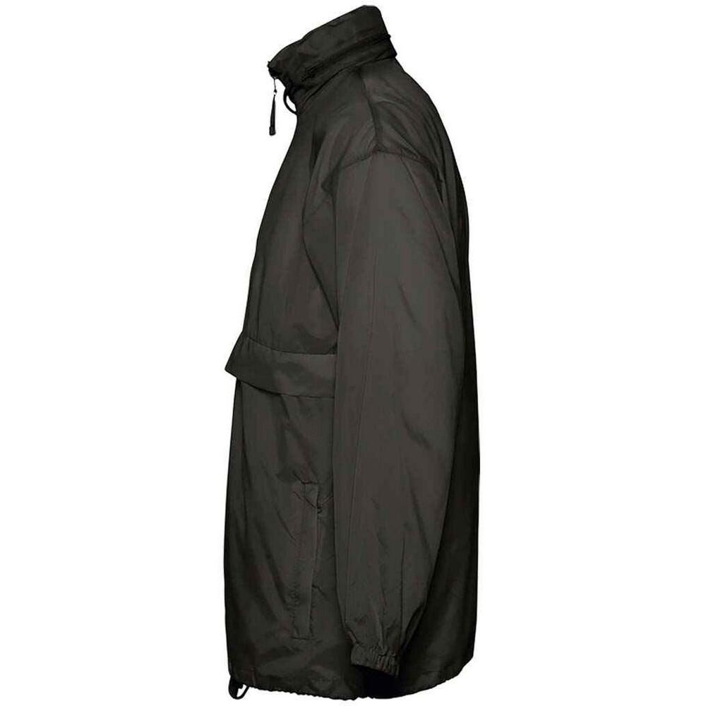 Windjack voor volwassenen (Zwart) 3/4