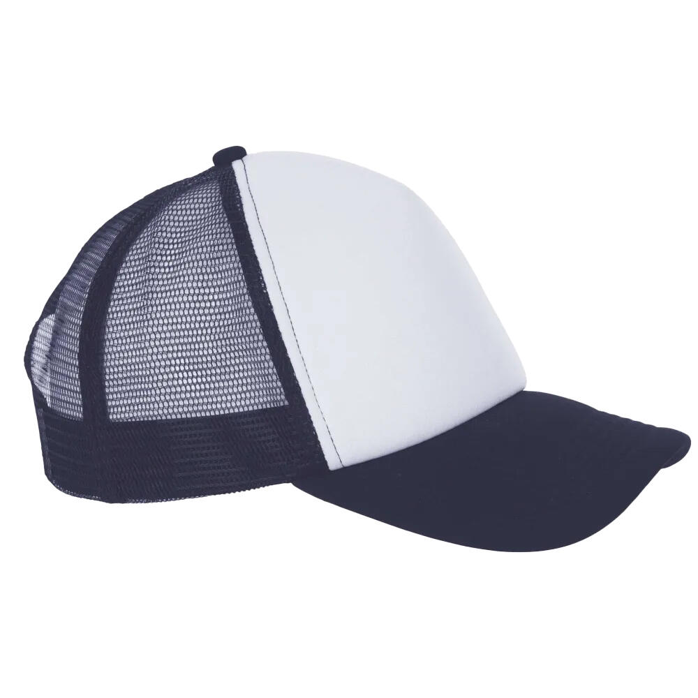 Casquette De Baseball BUBBLE (Blanc / Bleu Marine Français) 3/4