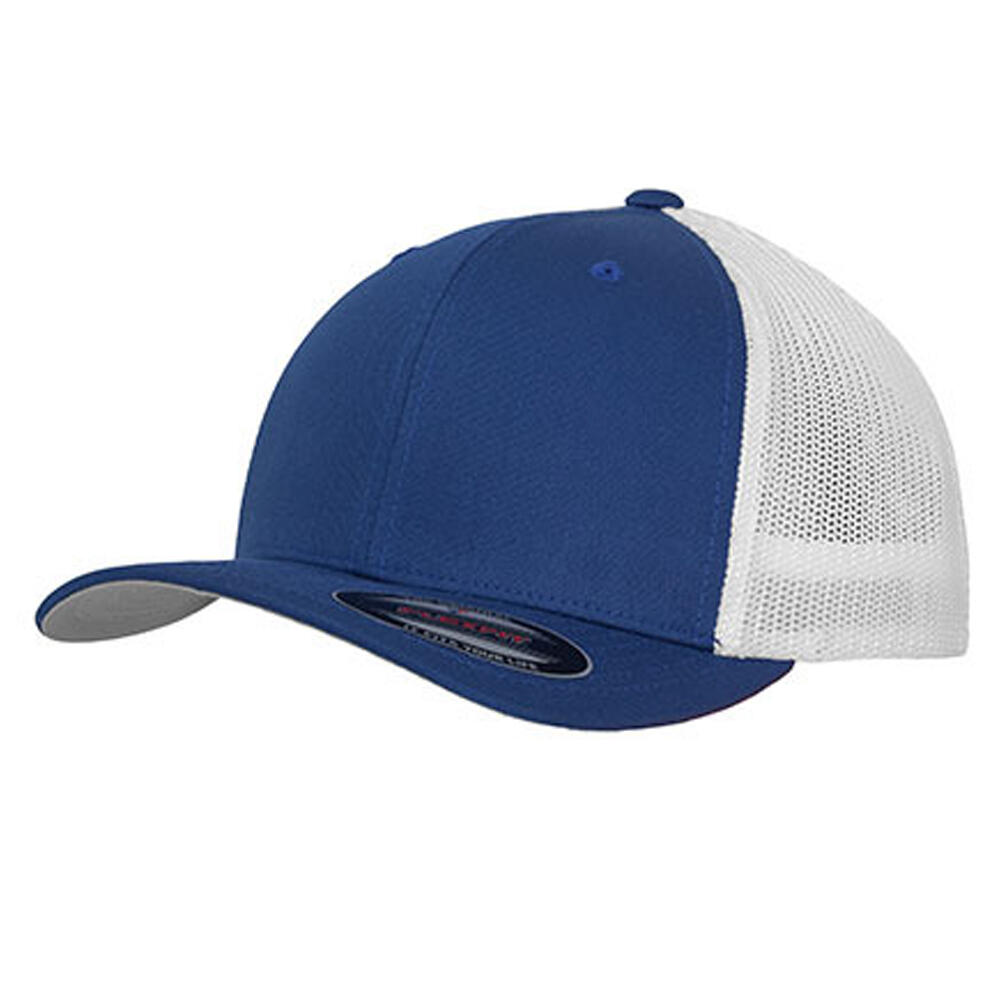 Two Tone Mesh Trucker Cap (Royal Blue)