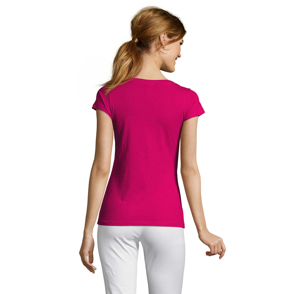 Tshirt MOON Femme (Fuchsia) 2/4