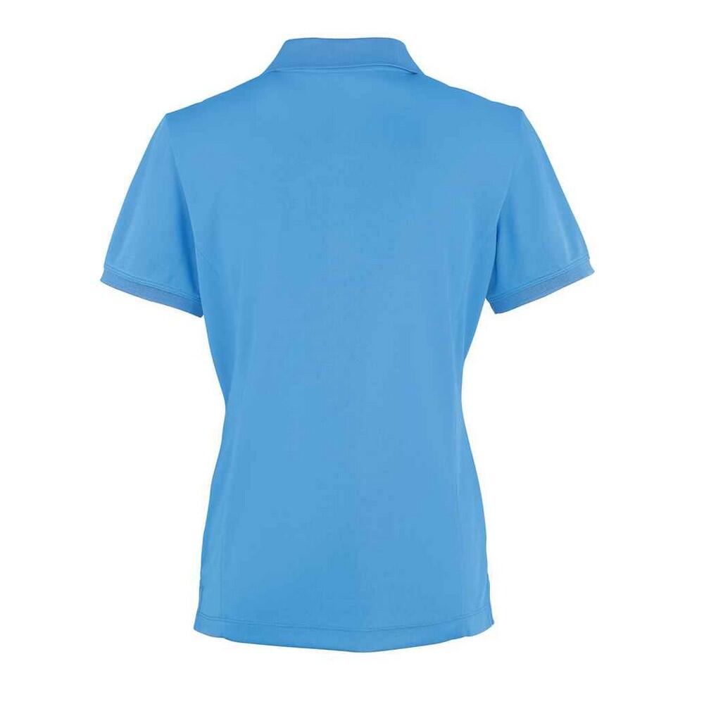 Camisola pólo Coolchecker para senhora/senhora (Safira) 2/4