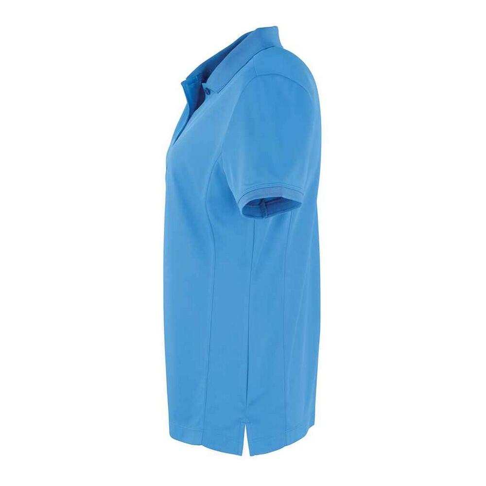 Camisola pólo Coolchecker para senhora/senhora (Safira) 3/4