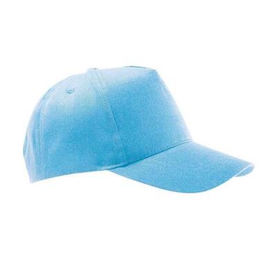 Buzz 5 paneel baseball cap (hemelsblauw)