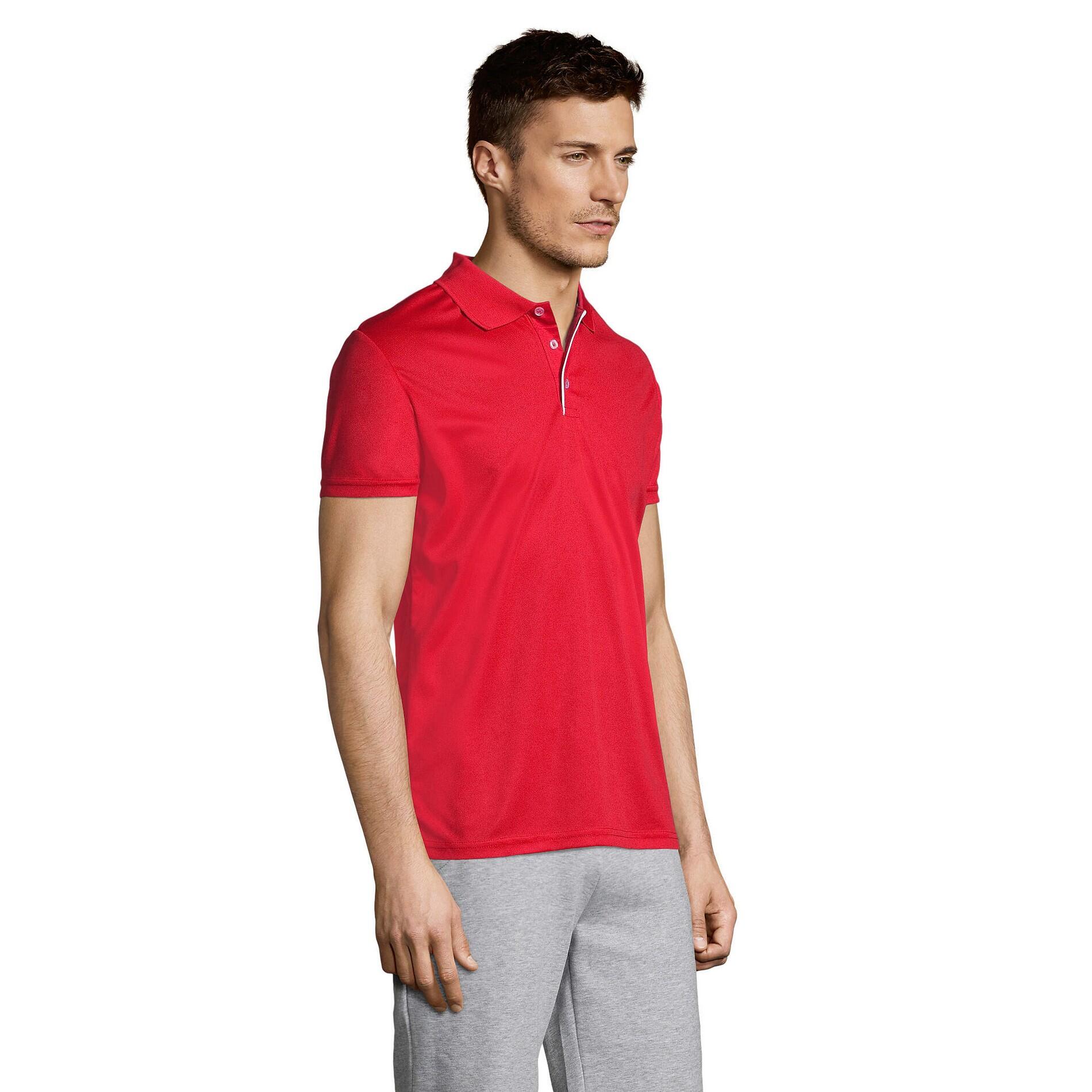 Polo PERFORMER Homme (Rouge) 3/4