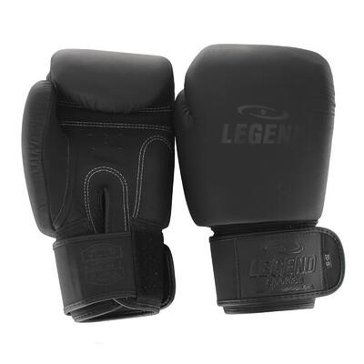 Bokshandschoenen ironclad pro leder dames/heren mat zwart