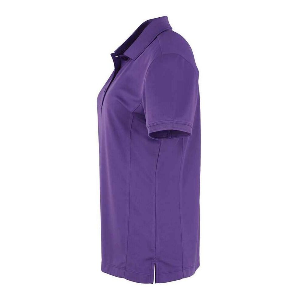 Camisola pólo Coolchecker para senhora/senhora (Roxo) 3/4