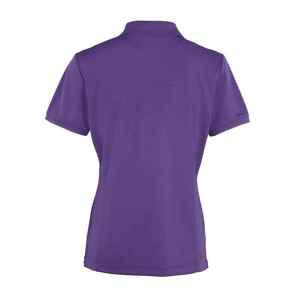 Camisola pólo Coolchecker para senhora/senhora (Roxo) 2/4