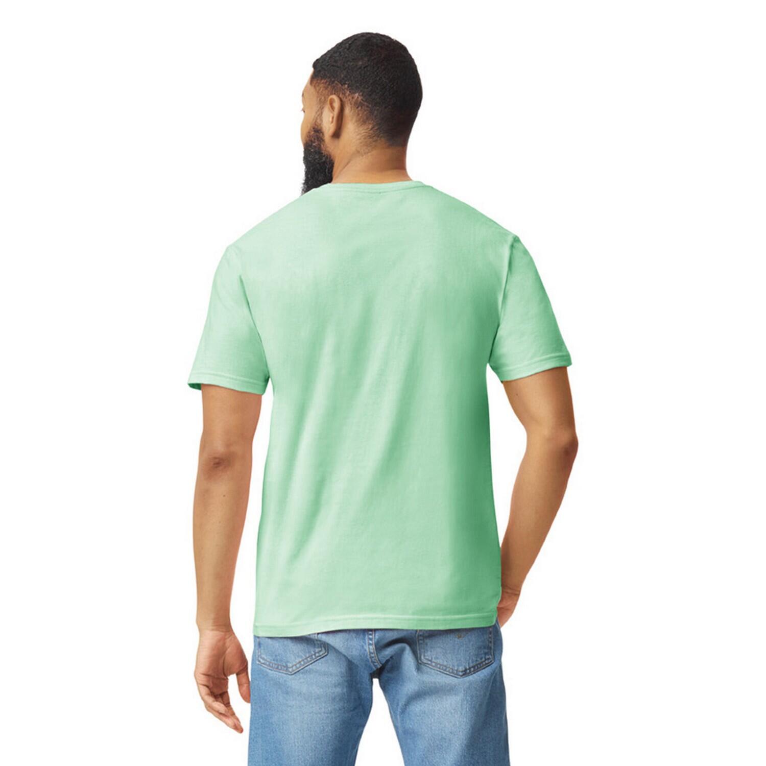 Maglietta Semplice Adulto Unisex Gildan Softstyle Verde Menta 2/3