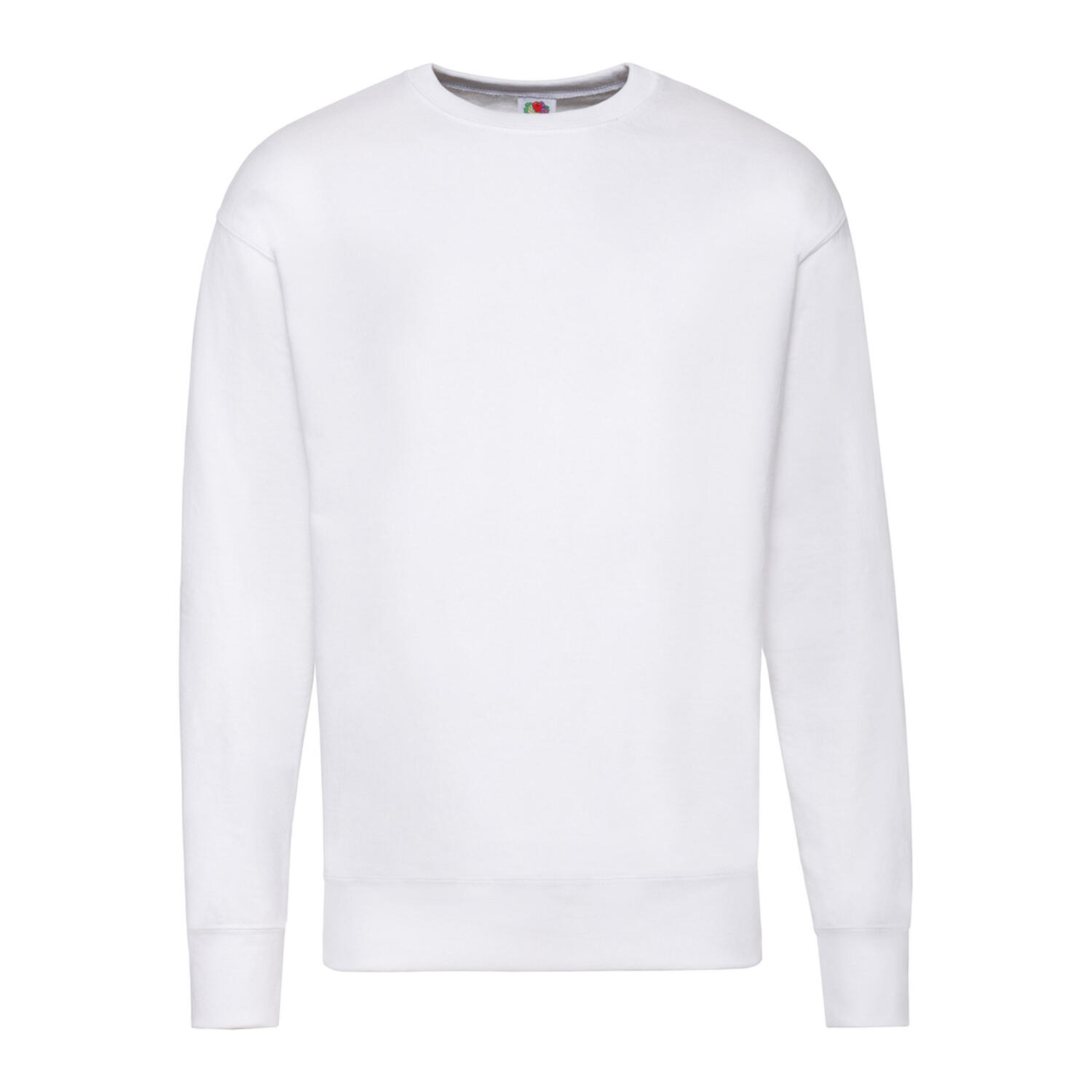 FRUIT OF THE LOOM Uniseks Lichtgewicht Sweatshirt met Inzet voor Volwassenen (Wit)
